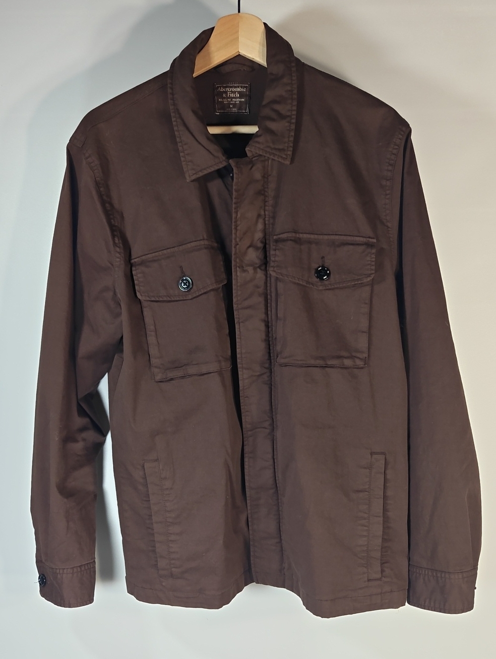 Abercrombie & Fitch Men's Brown Utility Jacket Medium